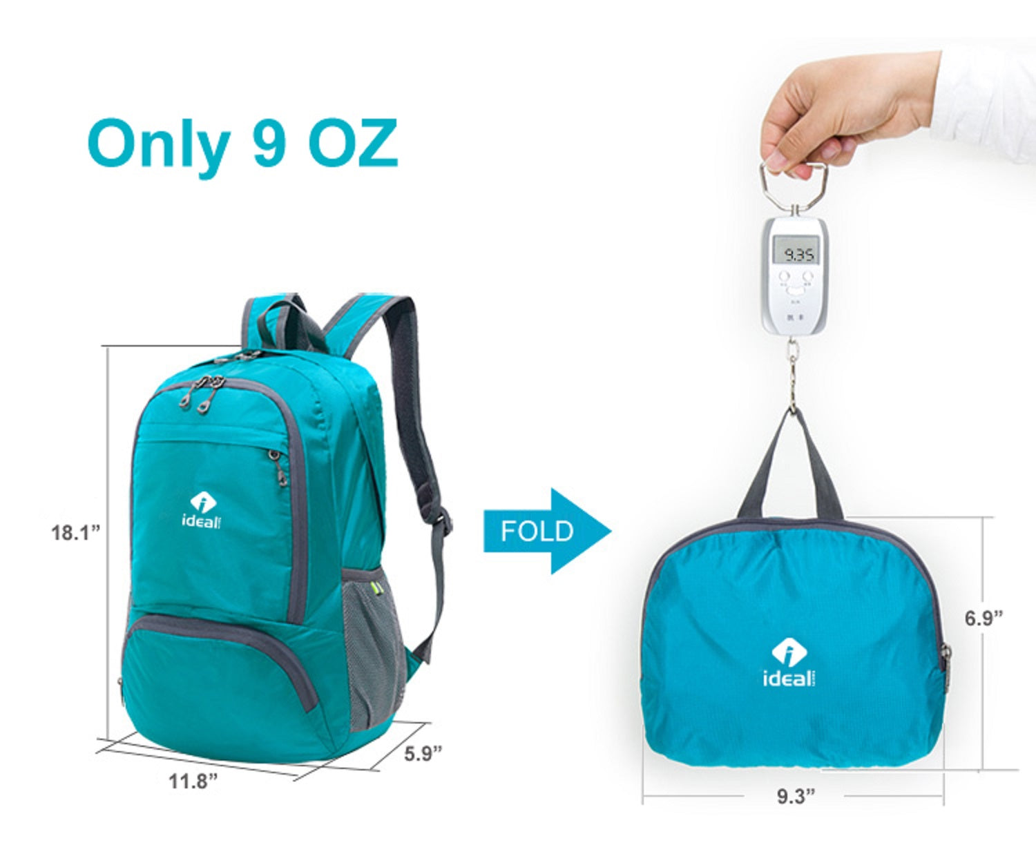 IdealTech Lightweight Backpack Daypack, Foldable Durable Packable Wate – IdealTech USA IdealTech Lightweight Backpack Daypack, Foldable Durable Packable Wate – IdealTech USA