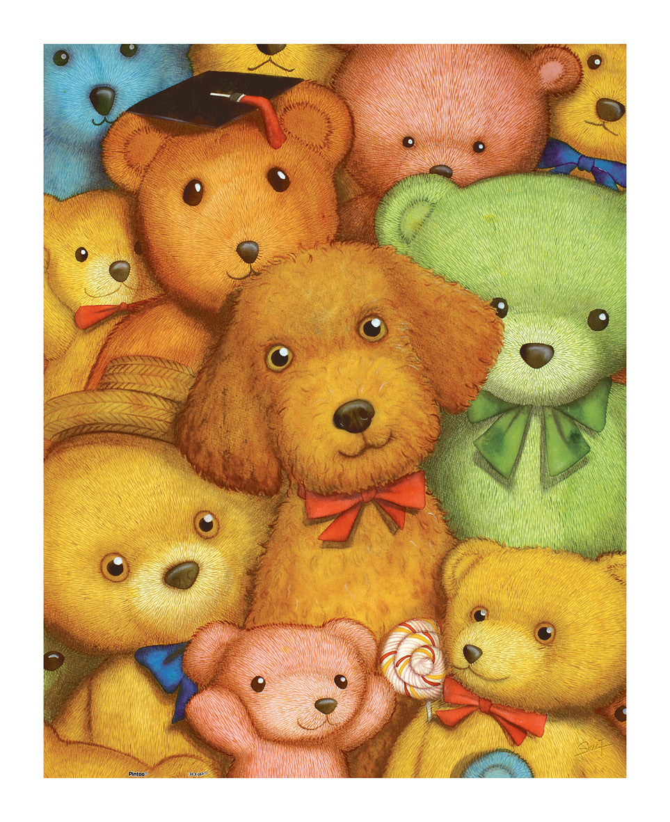 500 Piece Premium 2D Puzzles - SMART - Poodle and Teddy Bears