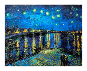 500 Piece Premium 2D Puzzles - Vincent van Gogh - Starry Night Over the Rhone, 1888