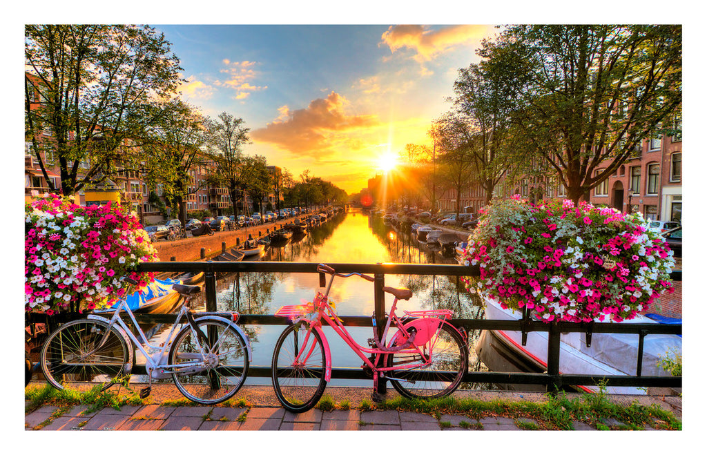 1000 Piece Premium 2D Puzzles - Beautiful Sunrise over Amsterdam
