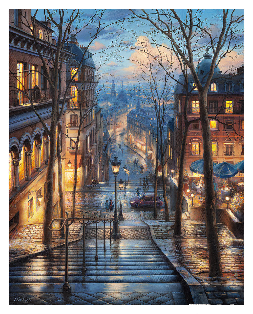 2000 Piece Premium 2D Puzzles - Evgeny Lushpin - Montmartre Spring