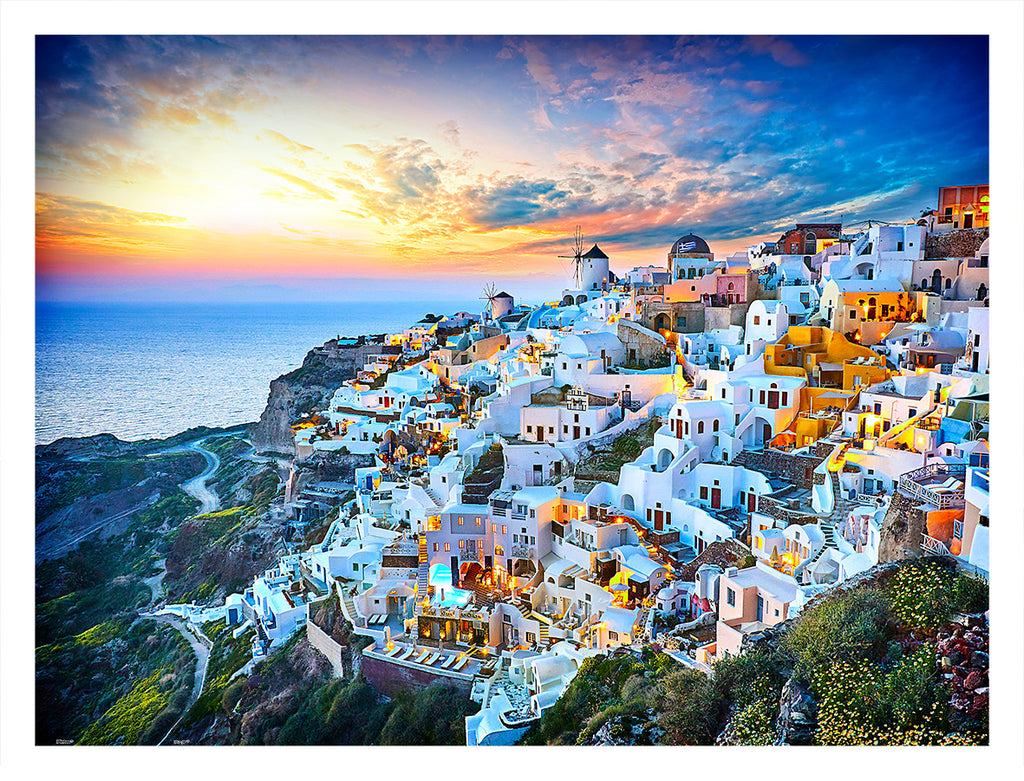 1200 Piece Premium 2D Puzzles - Beautiful Sunset of Greece