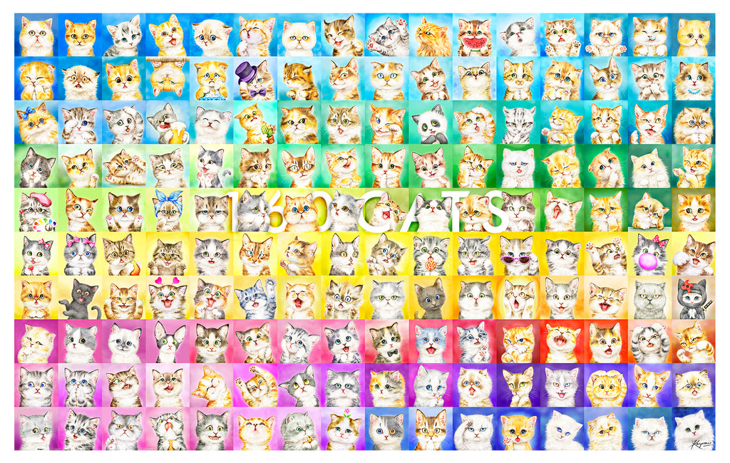 4000 Piece Premium 2D Puzzles - Kayomi: 160 CATS