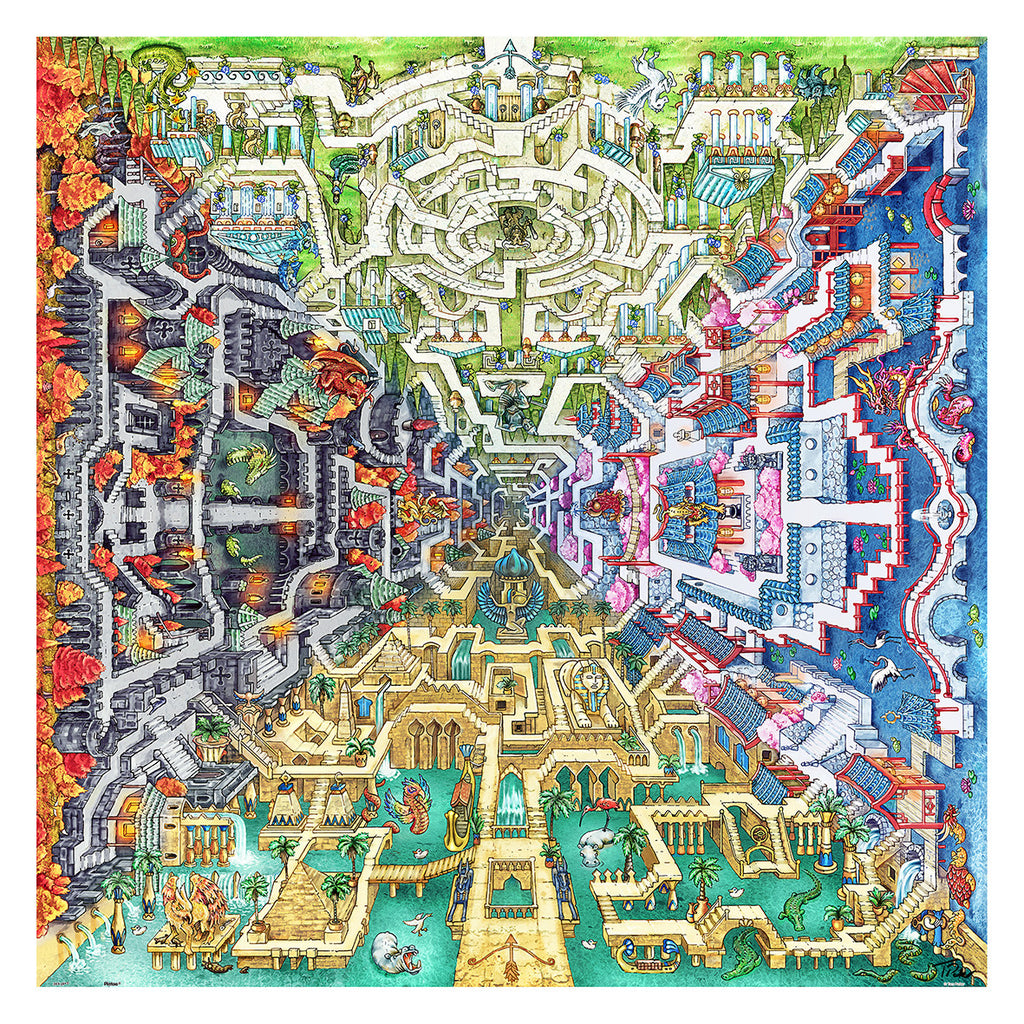 1600 Piece 2D Puzzles - Tom Parker: Myth Maze